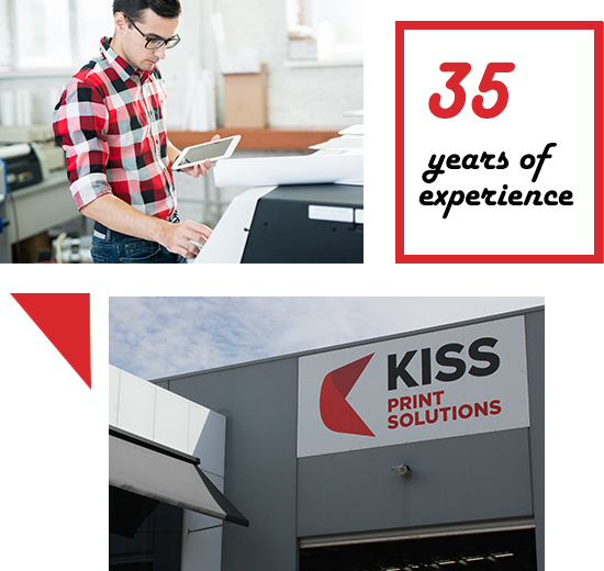 Kiss Printing Services 35 years of experience