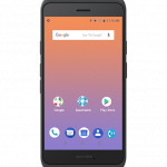 Spectralink smartphone displaying home screen with Google apps